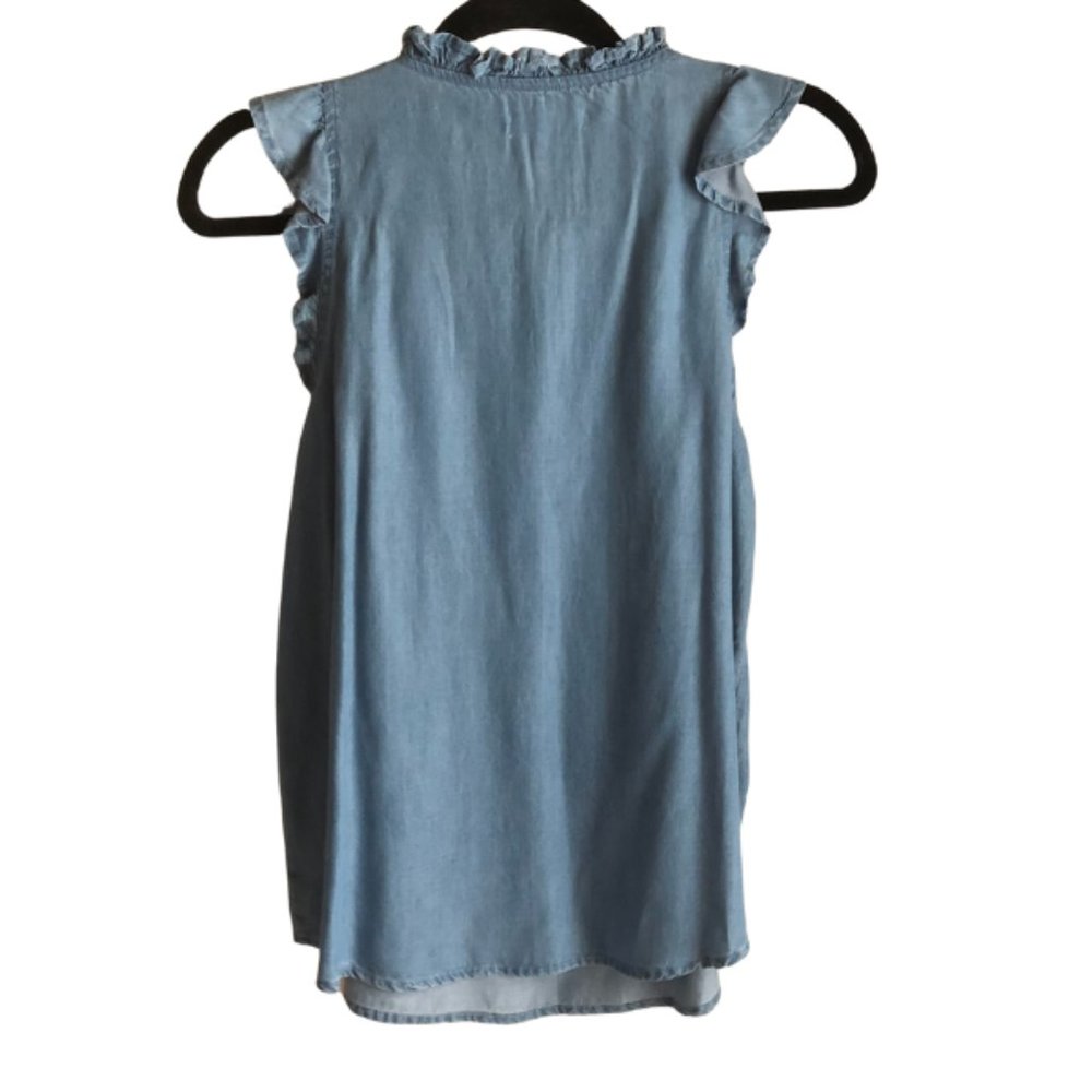 LC Lauren Conrad Ruffle Shell Top - Picture 5 of 6